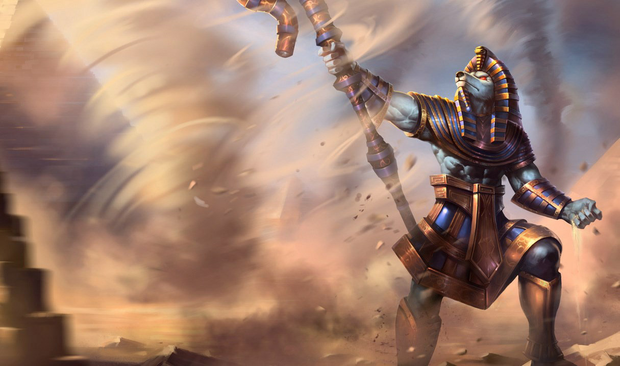 Pharaoh Nasus splash art
