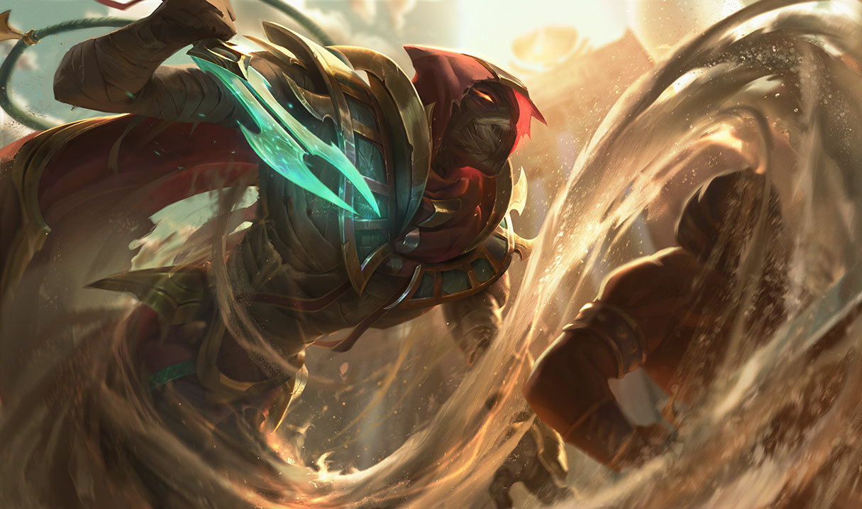 Sand Wraith Pyke splash art