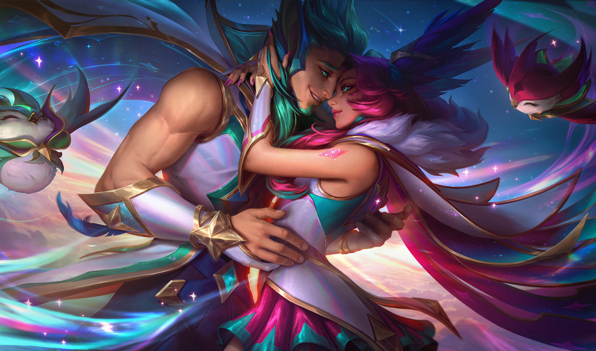 Выкупленный сплэш-арт Star Guardian Rakan