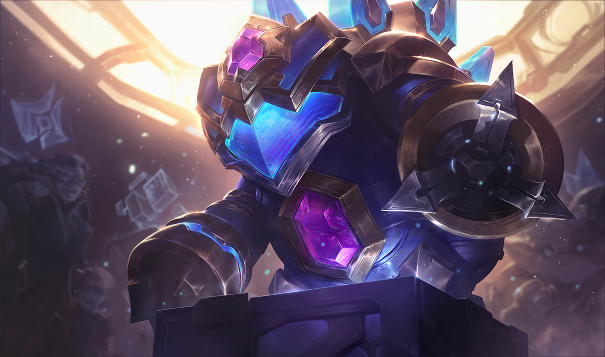 Hextech Rammus splash art