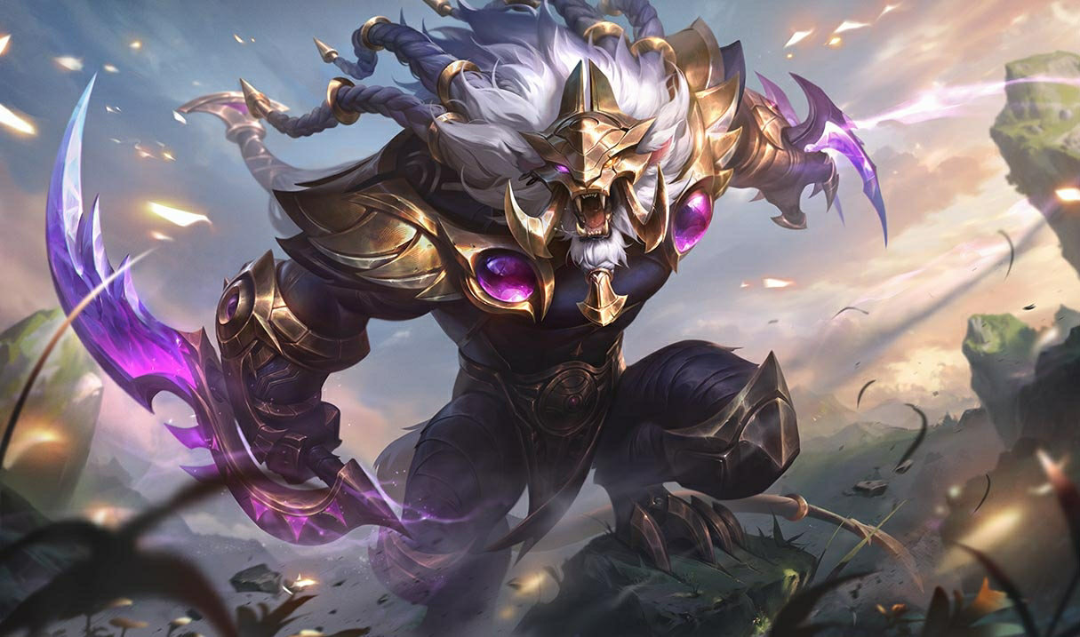 Victorious Rengar splash art