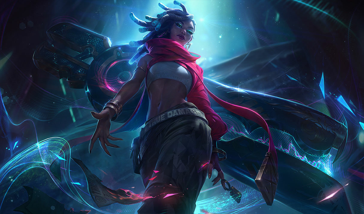 True Damage Senna splash art