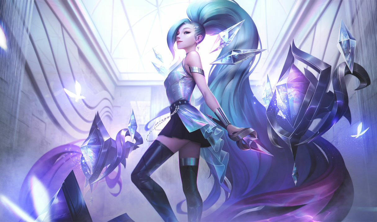 K/DA ALL OUT Seraphine Superstar — сплэш-арт