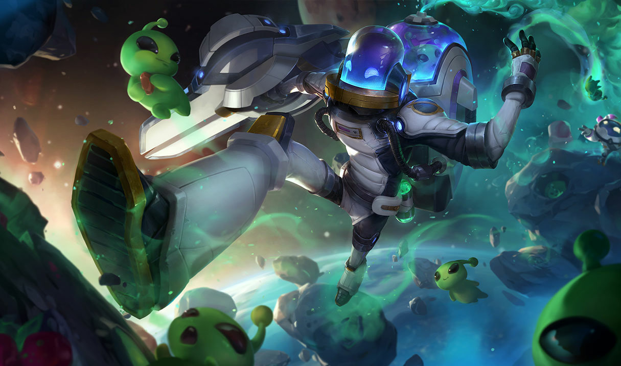 Astronaut Singed splash art