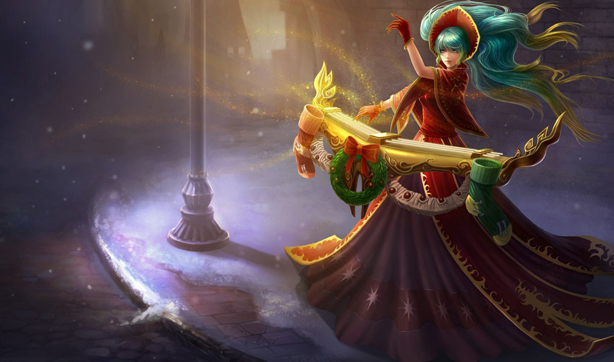 Silent Night Sona splash art