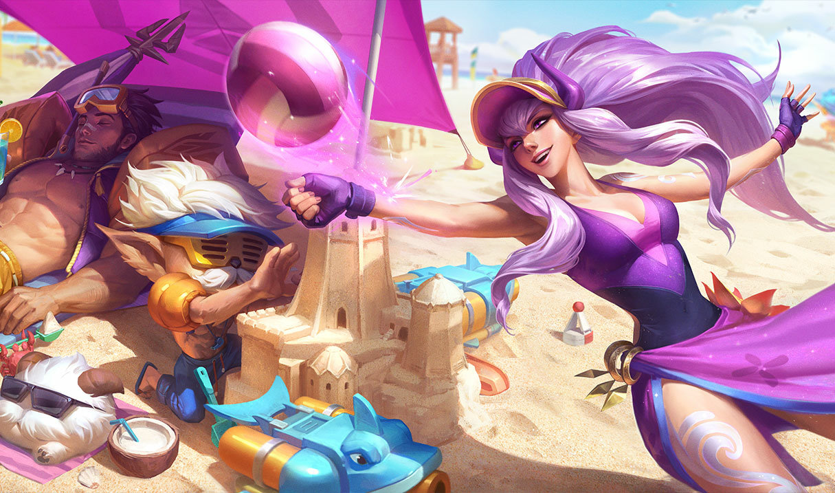 Pool Party Syndra splash art
