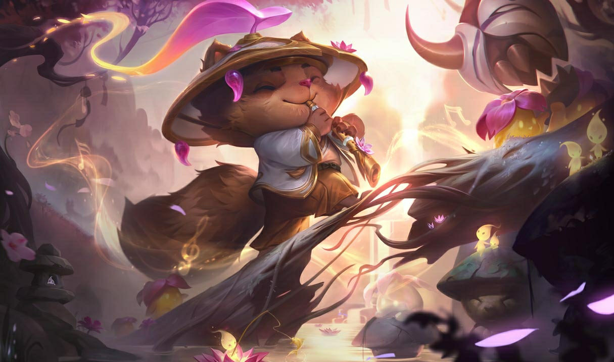 Заставка с изображением Тимо из дополнения Prestige Spirit Blossom.