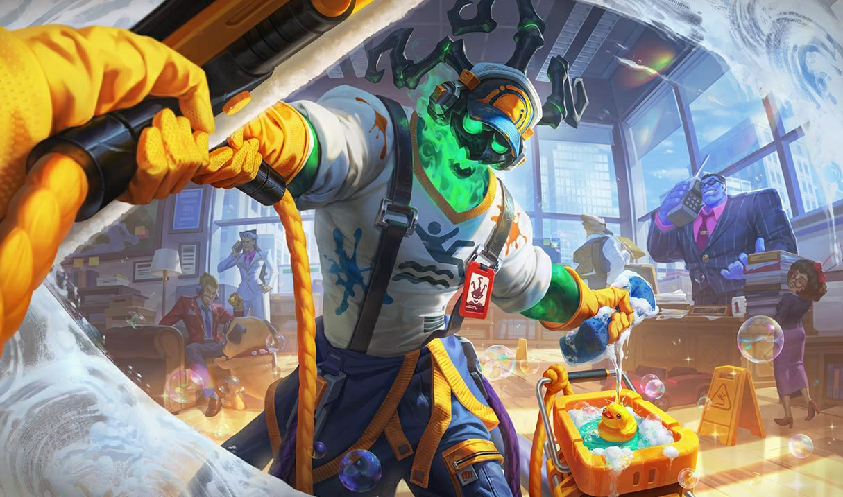 Janitor Thresh splash art