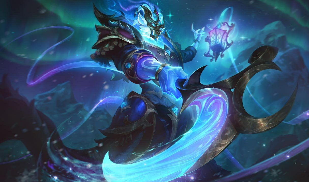 Winterblessed Thresh splash art