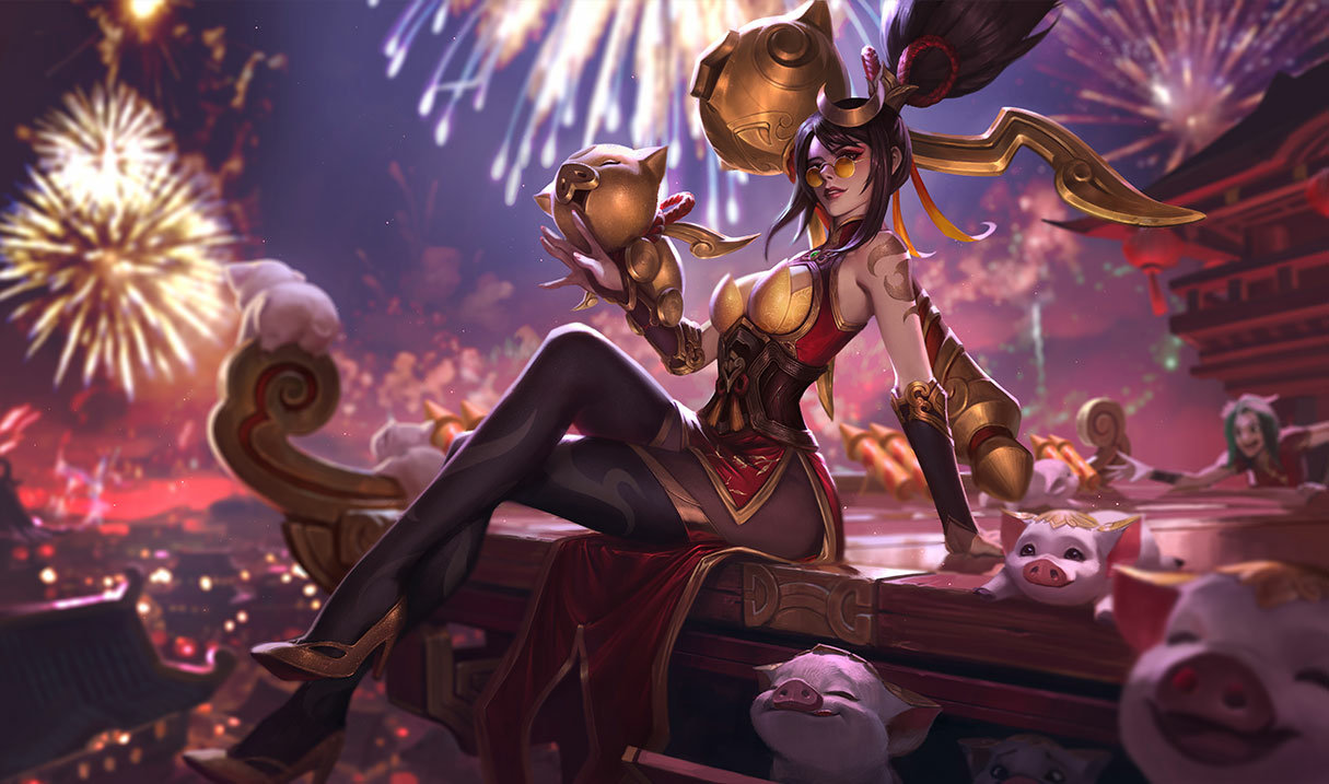 Firecracker Vayne splash art