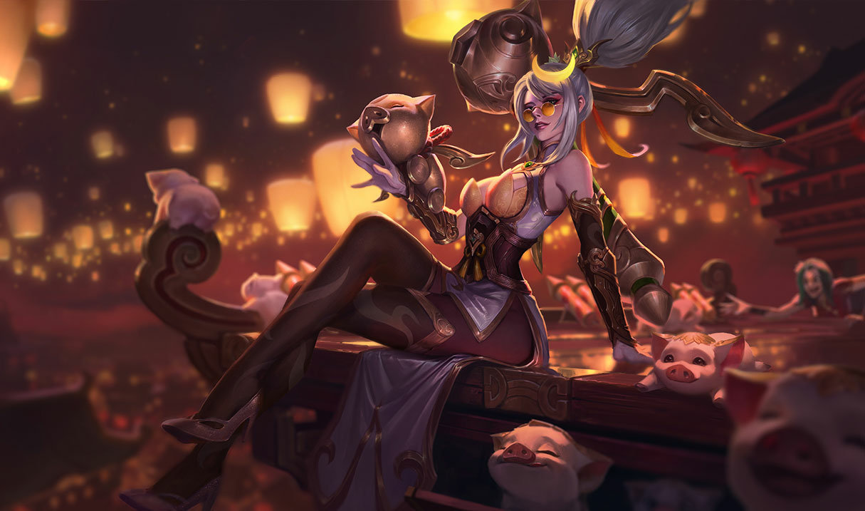 Prestige Firecracker Vayne splash art
