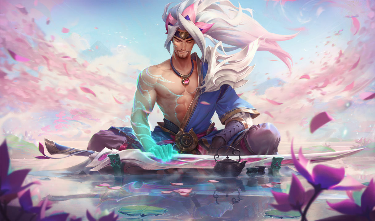 Spirit Blossom Yasuo splash art