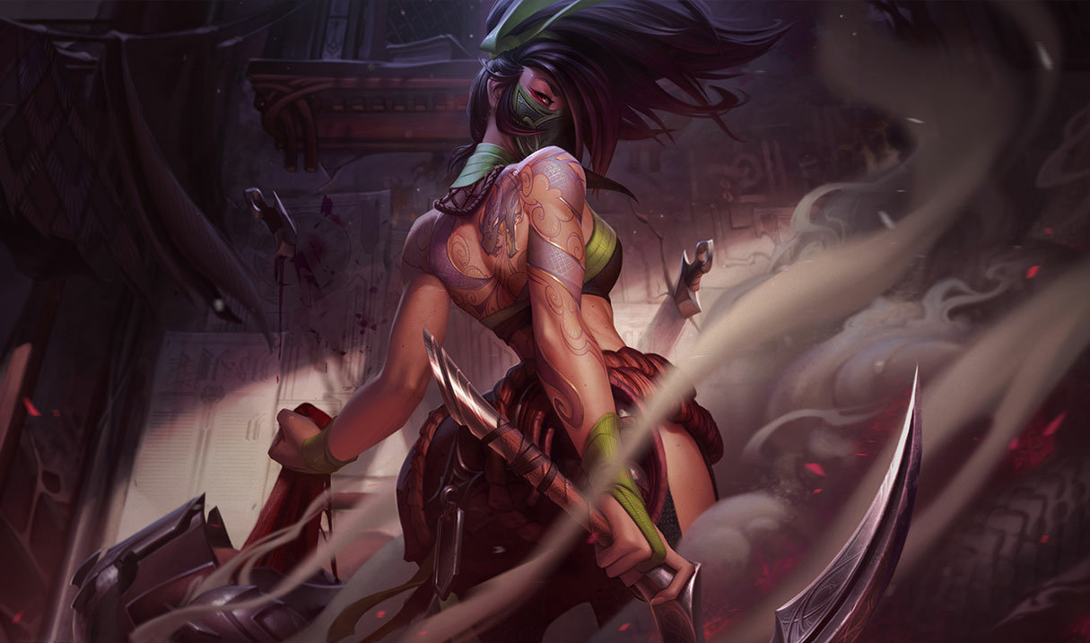 Akali splash art
