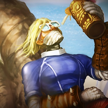 Surfer Singed — tile