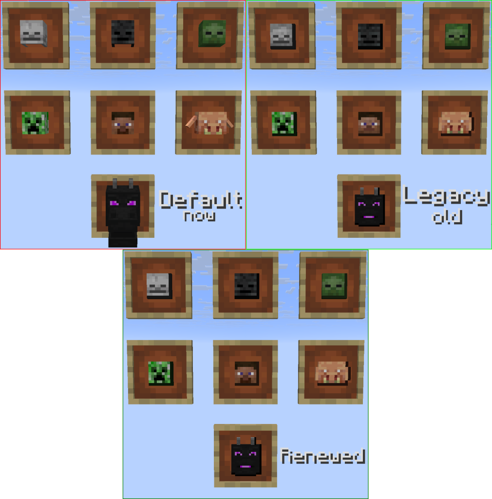 Legacy 2D Mob heads
