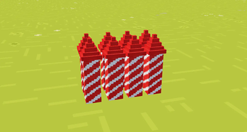 3D Firework Rockets - From A Minecraft Movie