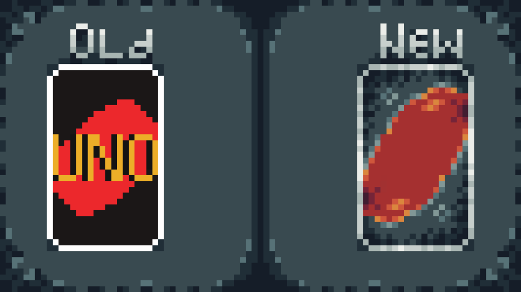 3D UNO card totem.