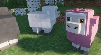 A Minecraft Movie Sheep