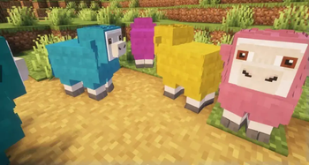 A Minecraft Movie Sheep