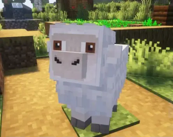 A Minecraft Movie Sheep