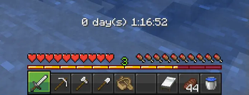 Actionbar Clock