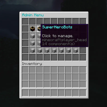 Admin Menu GUI