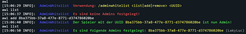 AdminWhitelist