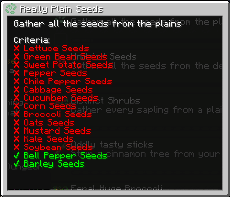 Advancements Tracker