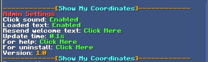Show My Coordinates
