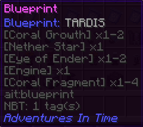 AIT Tardis Crafting