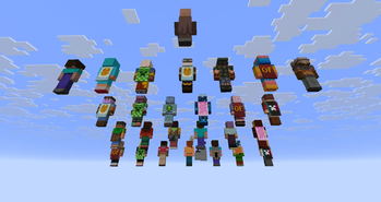 Alex and Steve Villagers