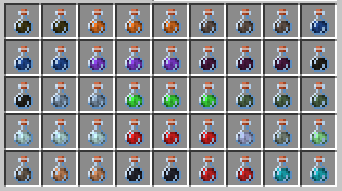 All Vanilla Missing Potions