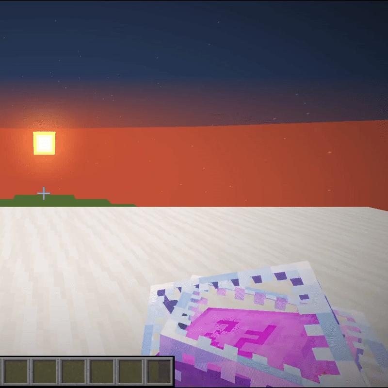 Animated 3D End Crystals
