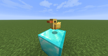 Animated duck Totem