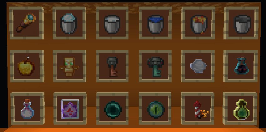 Animated items (emissive)