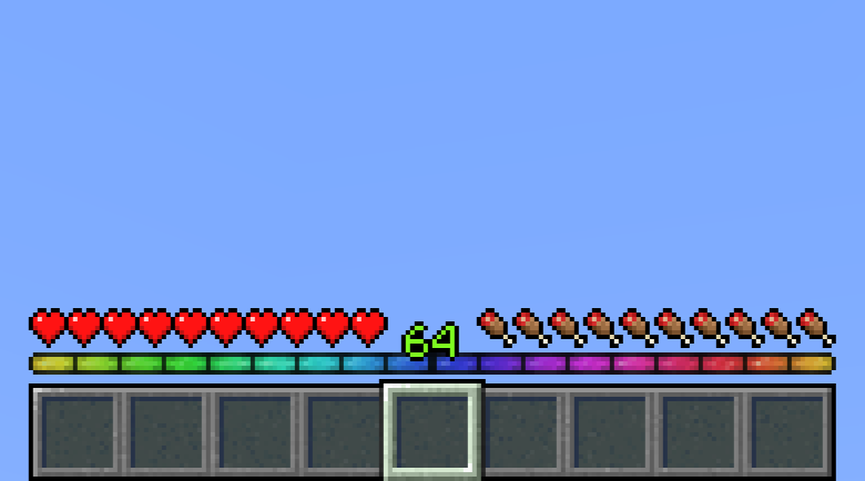 Animated Rainbow XP Bar