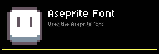 Aseprite Font