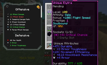 Attributes Screen