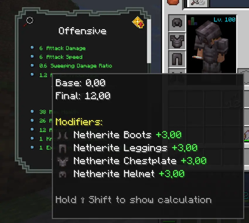 Attributes Screen