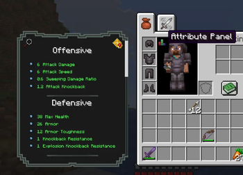 Attributes Screen