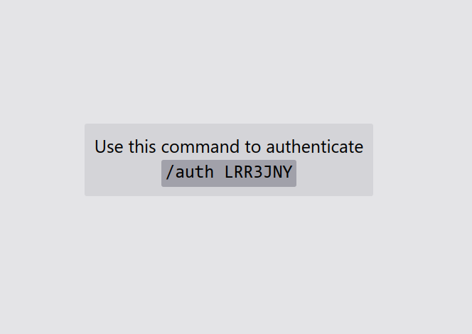 Authentication