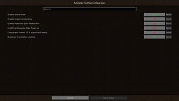 Automated Crafting