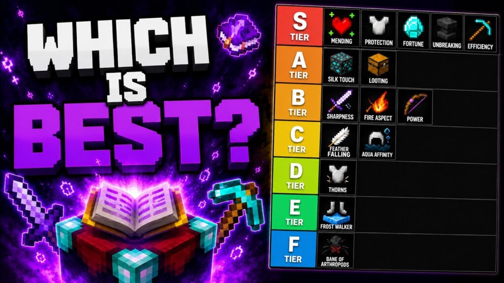 I Ranked Every Useful Minecraft Enchantment (Tier List)