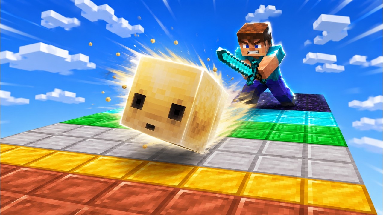 WE PLAYED GOLF IN MINECRAFT, BUT EVERY BLOCK GIVES LOOT!