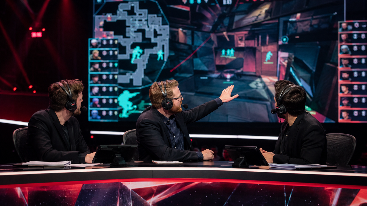 Players at a VALORANT esports event
