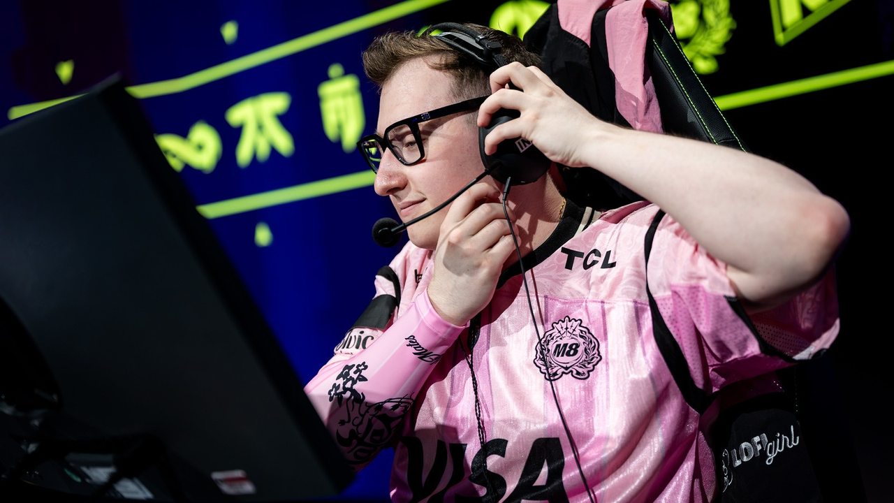 A Gentle Mates player prepares for the current match against FUT Esports