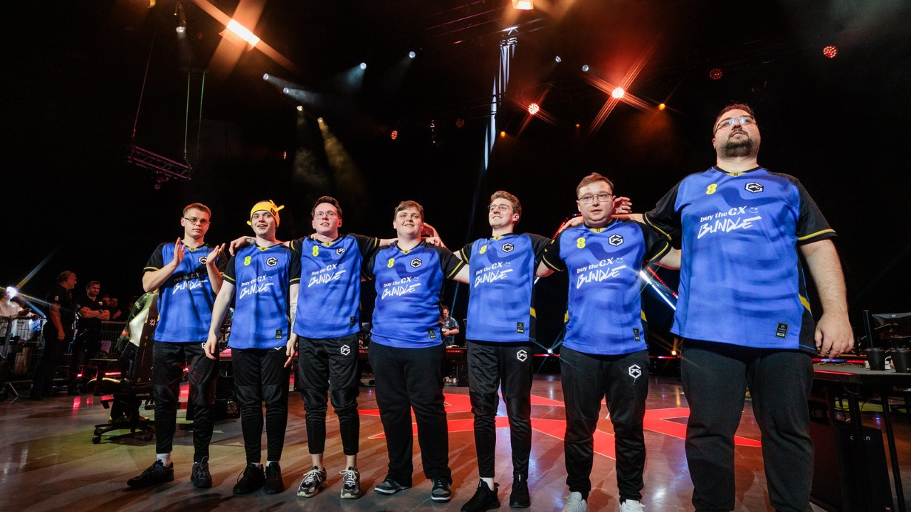 GIANTX's retained core together on the VCT stage before the 2026 season