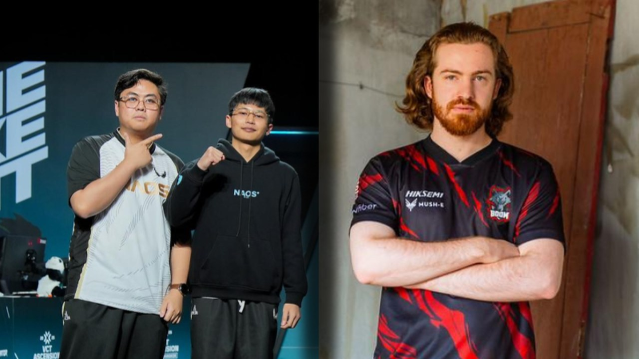 Aimix Strange and Fields appear beside members of their former Valorant teams
