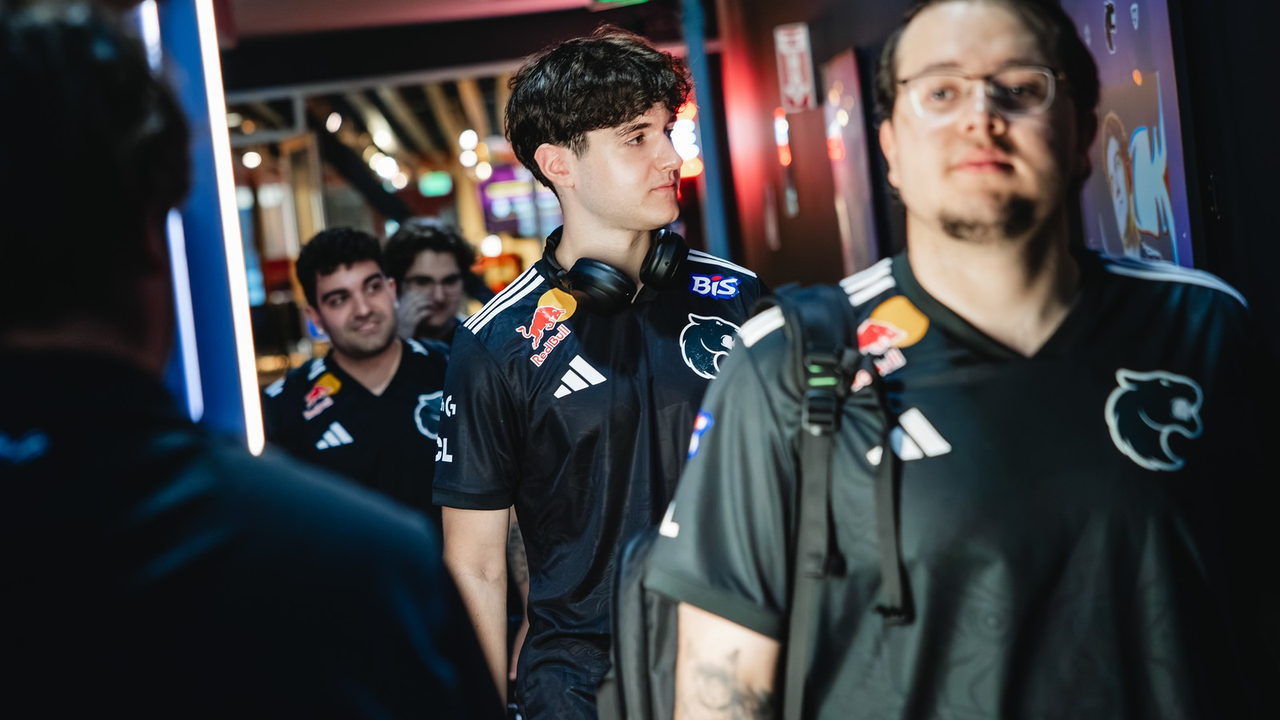 FURIA players react during their Stage 2 series with Leviatan