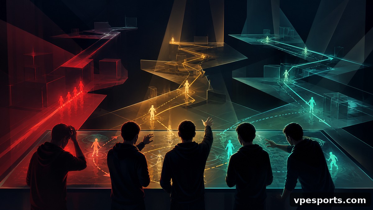 Editorial illustration of FUT developing flexible tactical routes